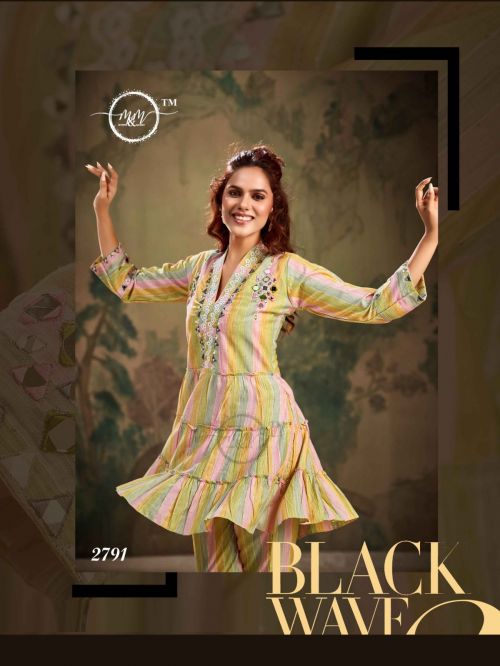 M And M 2791 Kurti With Bottom Catalog